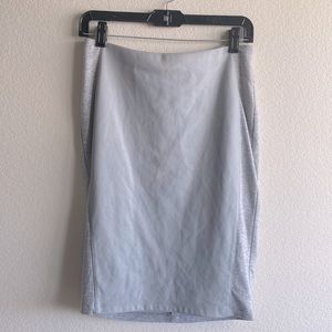Bailey 44 Faux Leather Heather Gray Bodycon pencil skirt